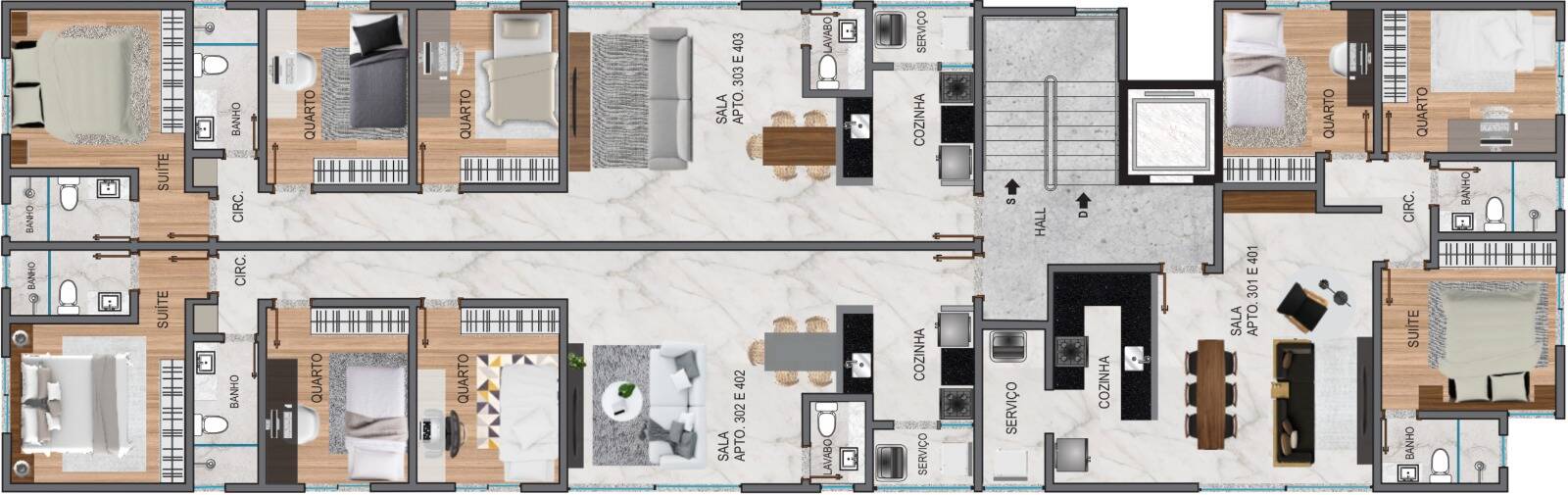 Apartamento, 3 quartos - Foto 4