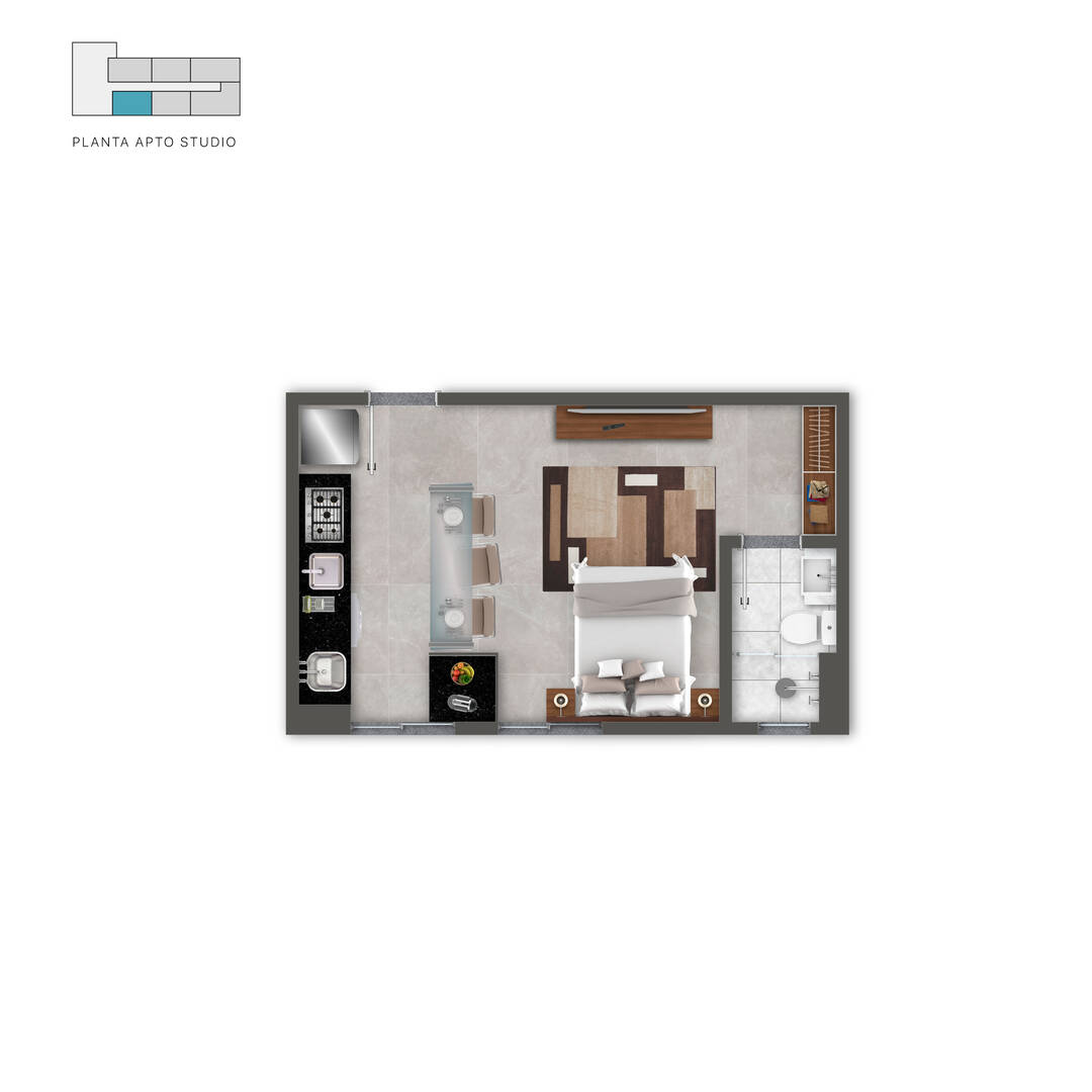 Apartamento, 1 quarto - Foto 17